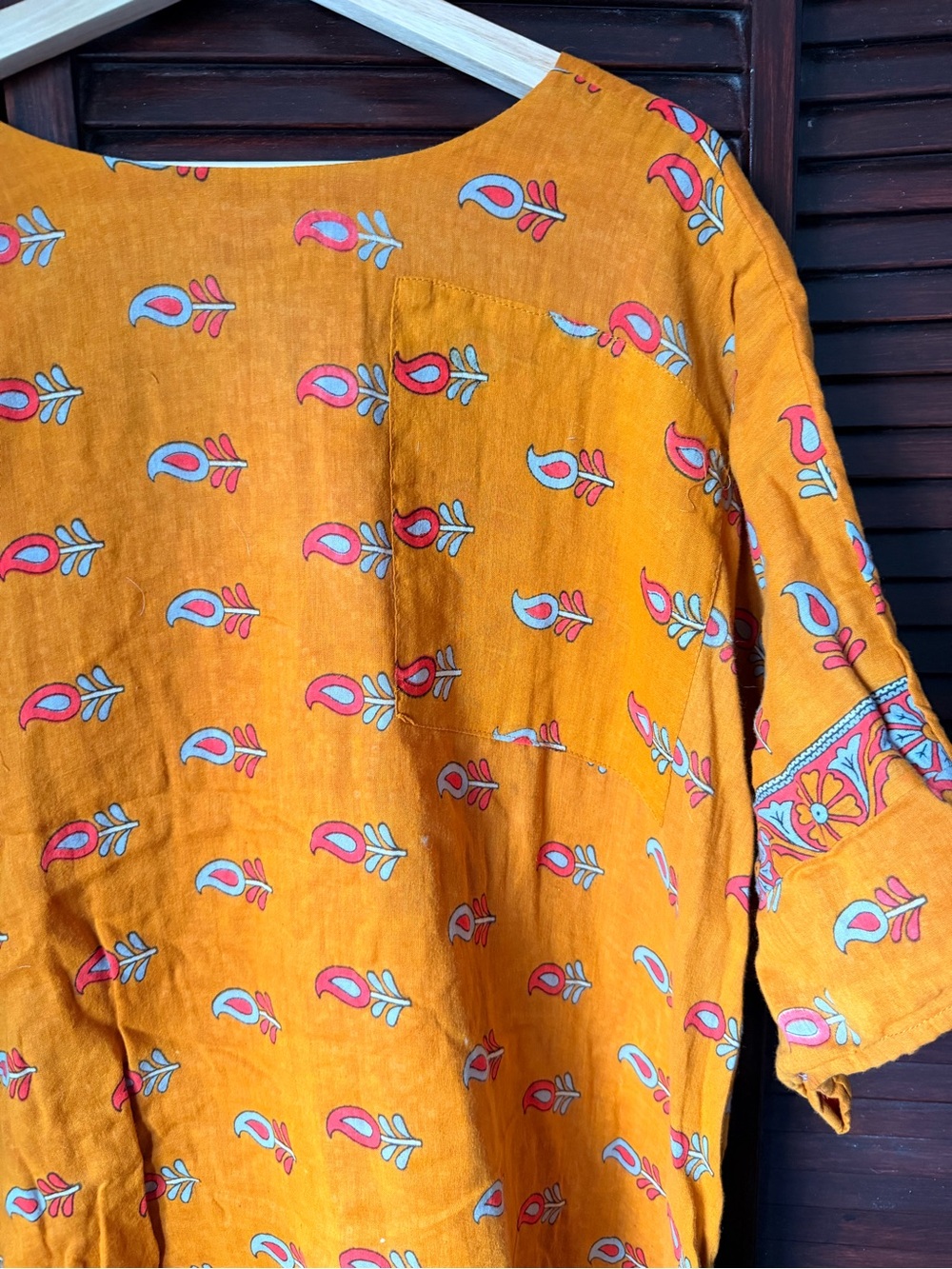 Boho Printed Jumpsuit in Mustard by Kantha Bae - Picture 6 of 6